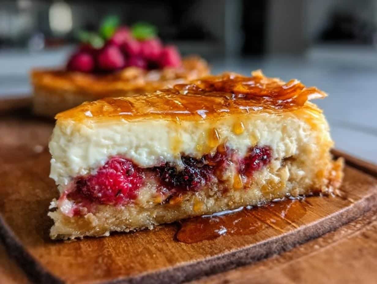 Berry Cheesecake Baklava For