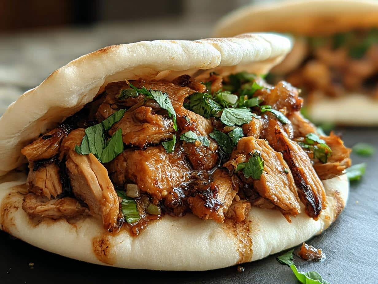 Chicken Adobo Pitas: Easy Weeknight Flavor - Chicken Adobo Pitas - additional detail