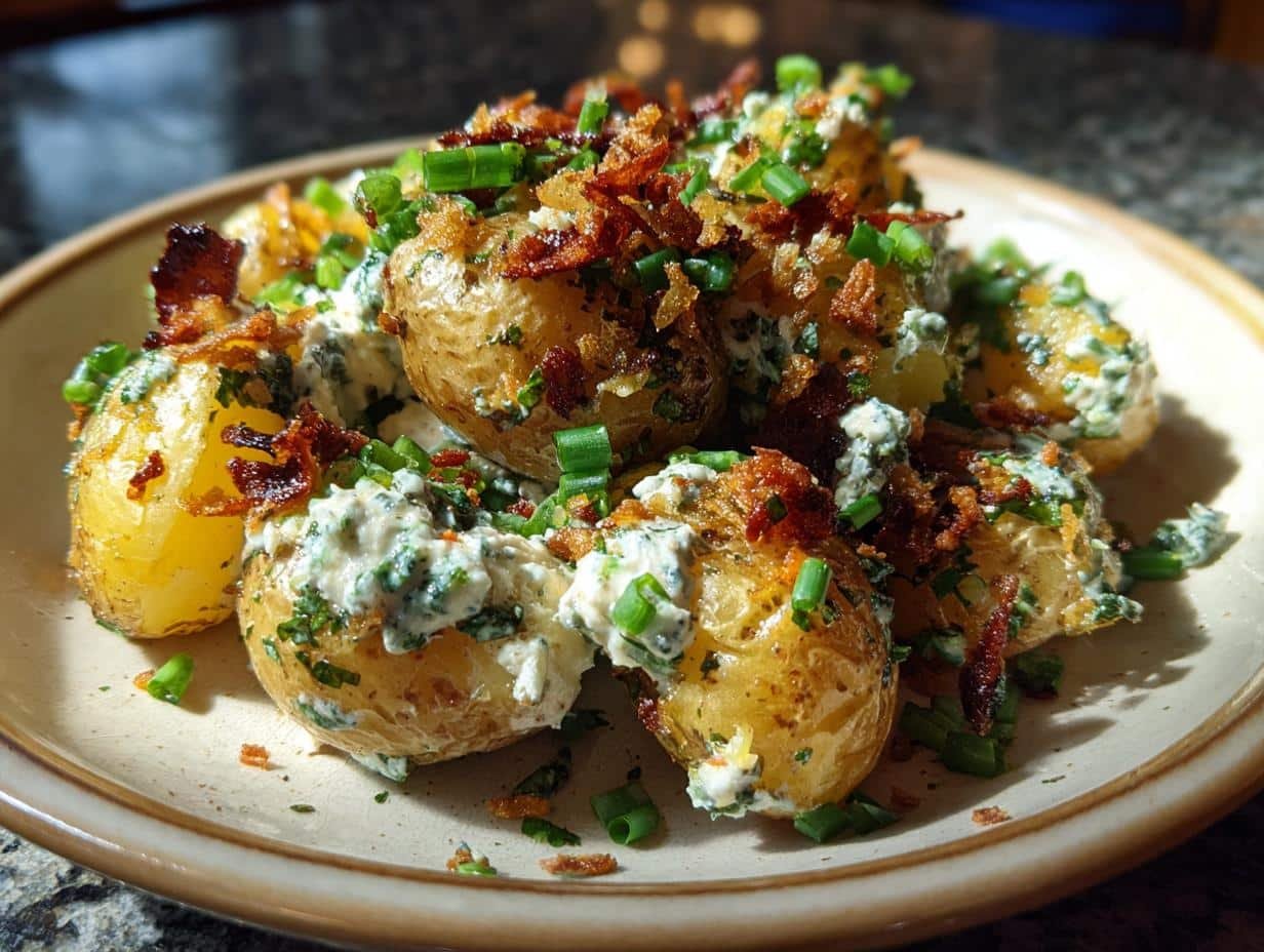 Crispy Smashed Potato Salad