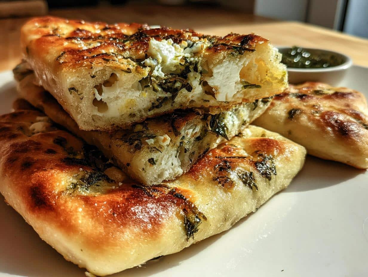 Feta Spring Flatbreads: Easy 1 Hour Yummy Recipe - Feta Spring Flatbreads - main visual representation