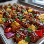 Hawaiian Chicken Sheet Pan Meal