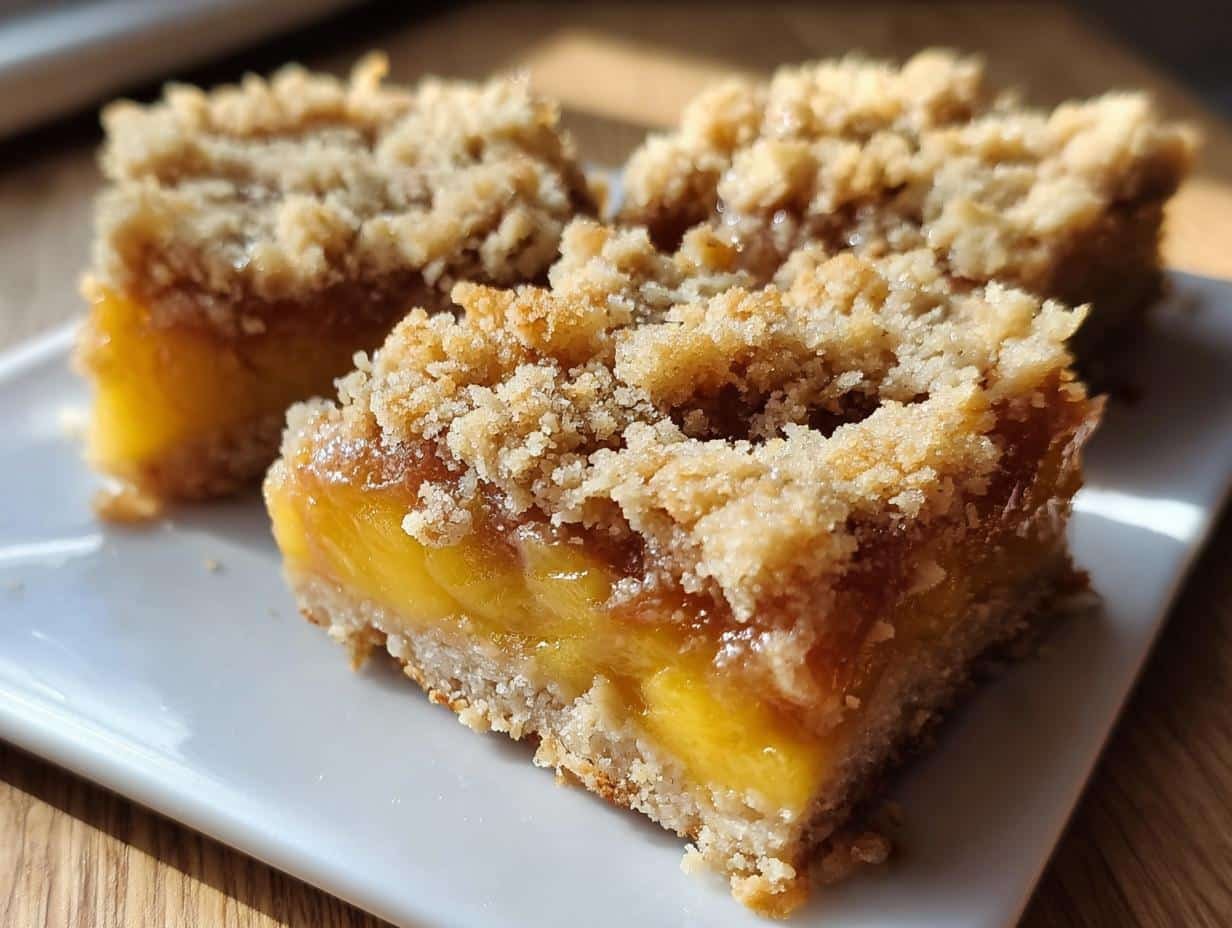 Heavenly Summer Peach Bars: 30 Min Bliss - Heavenly Summer Peach Bars - main visual representation