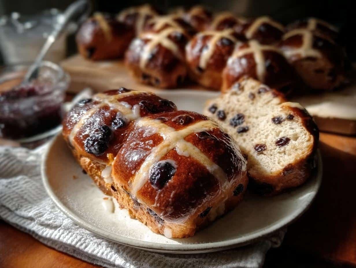 Hot Cross Buns Step: Pure Bliss Baking - Hot Cross Buns Step - main visual representation