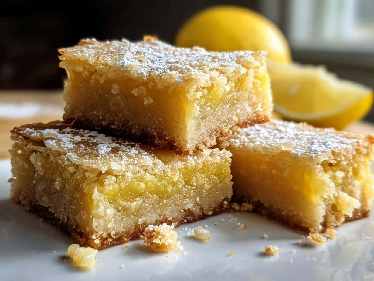 Lemon Protein Blondies: 2 Amazing Chewy Bites - Lemon Protein Blondies - additional detail