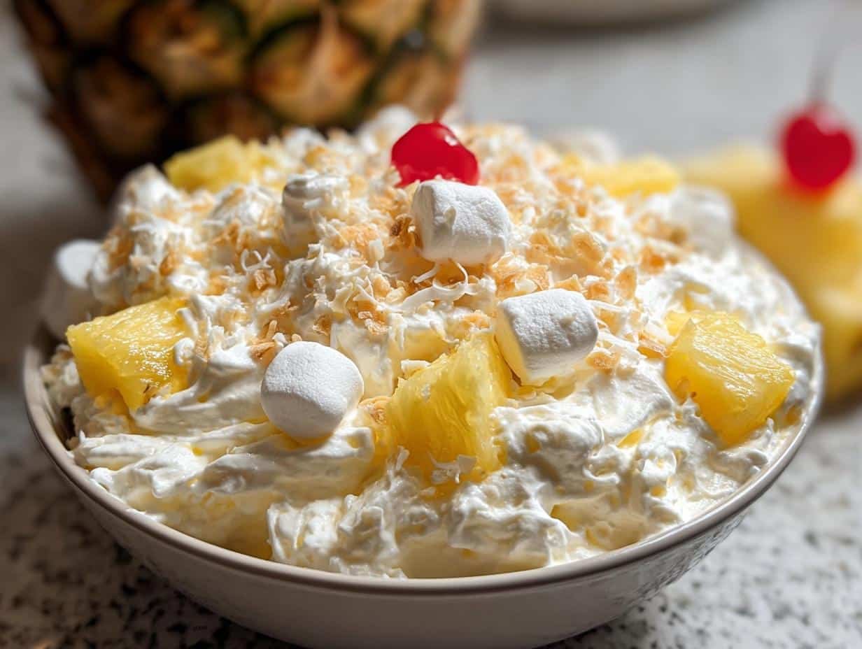 Quick Pineapple Fluff: Taste Sunshine - Pineapple Fluff - additional detail