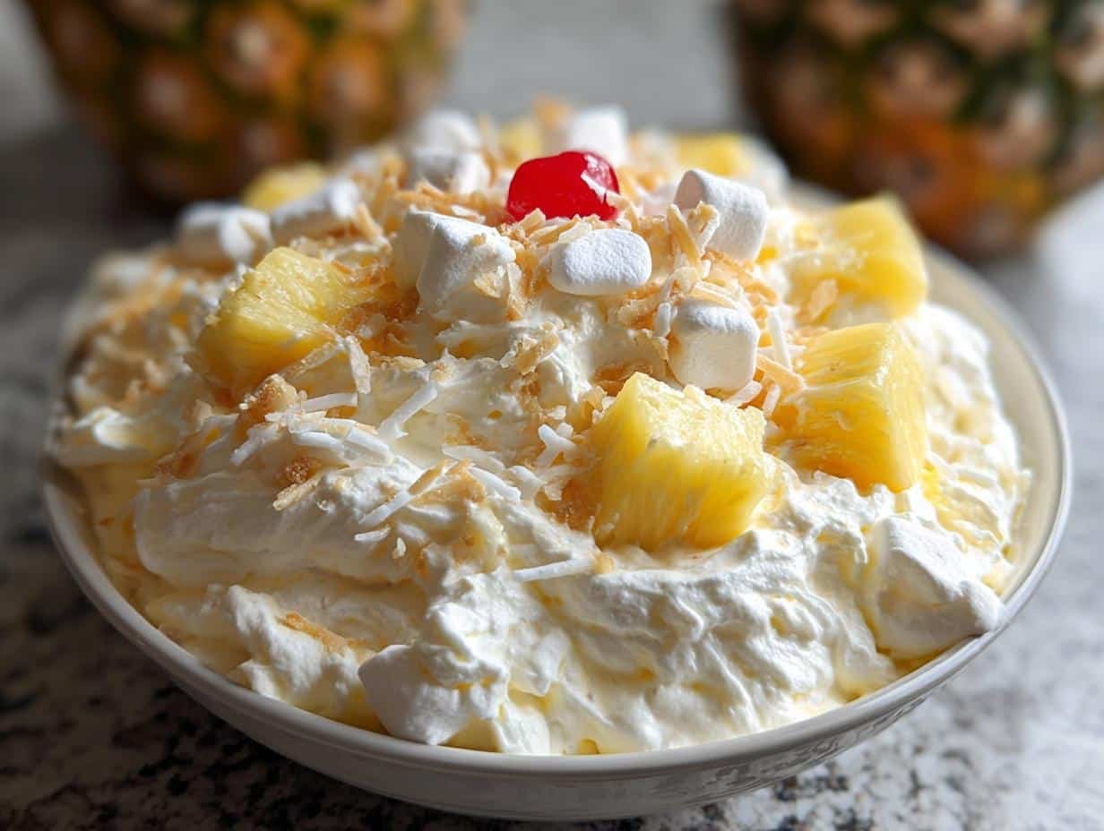 Quick Pineapple Fluff: Taste Sunshine - Pineapple Fluff - additional detail