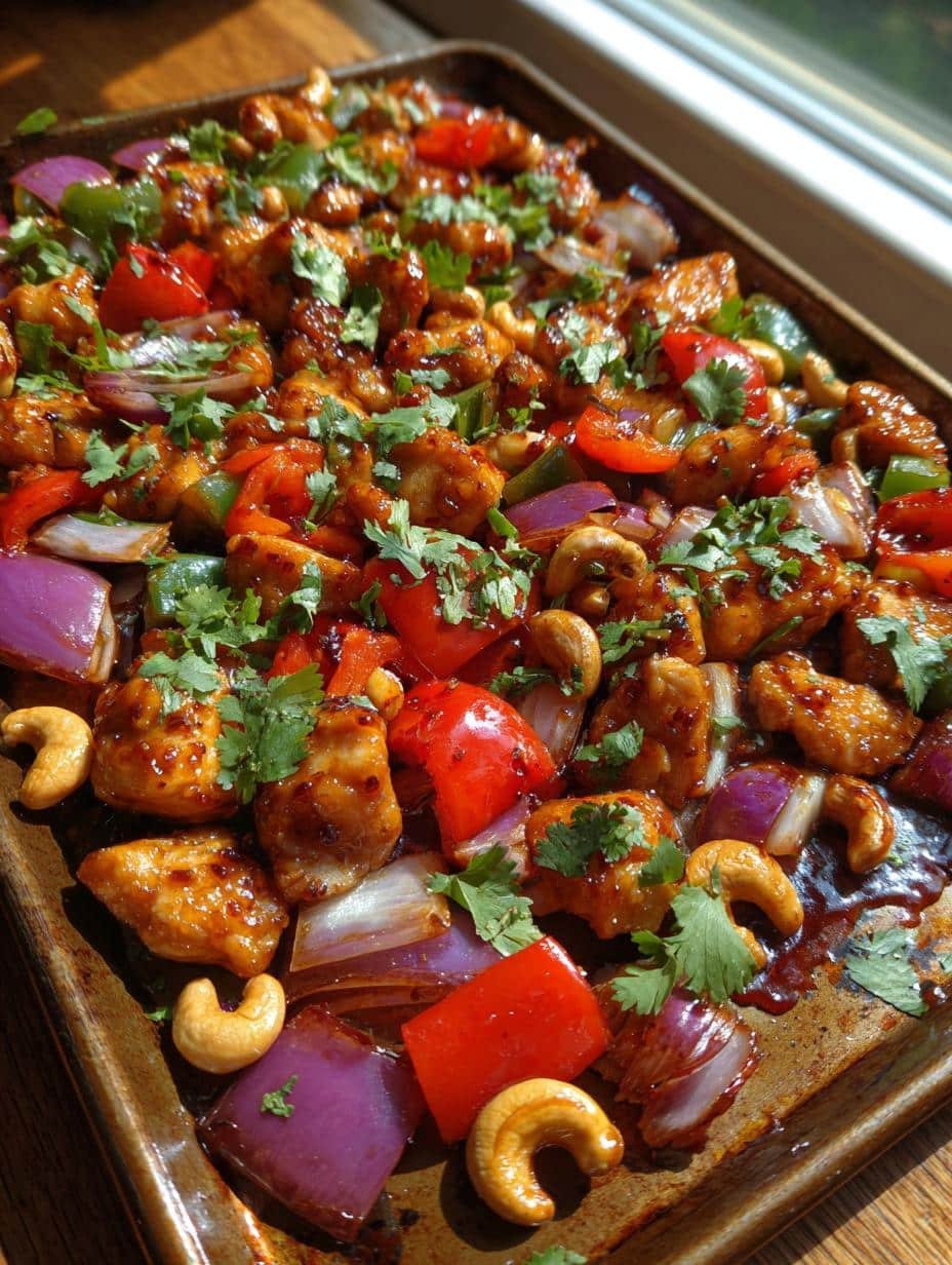 Sheet Pan Cashew Chicken - detail 1