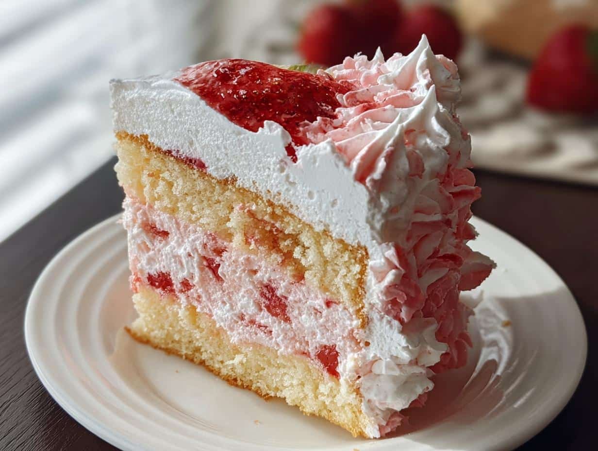 Strawberry Cloud Cake