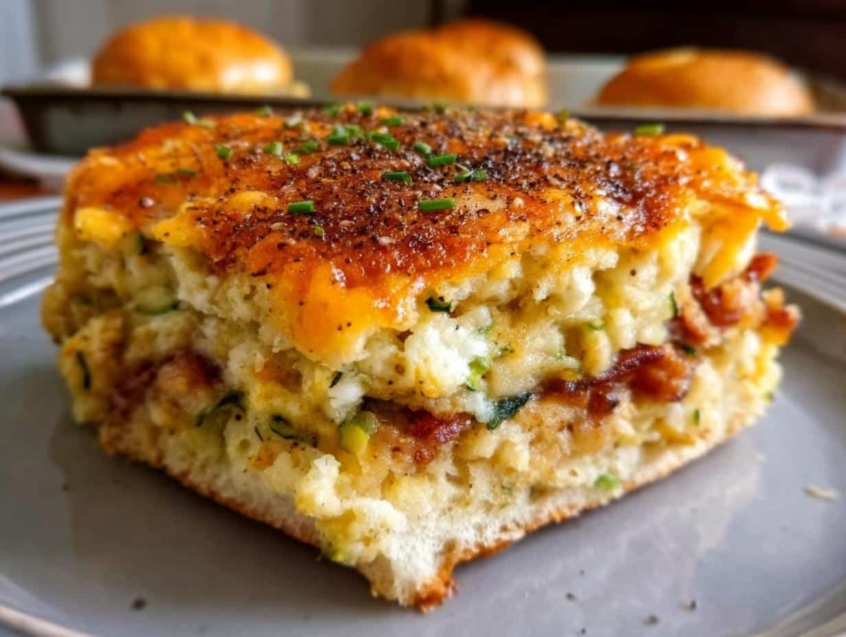 Zucchini Rice Stuffing Casserole