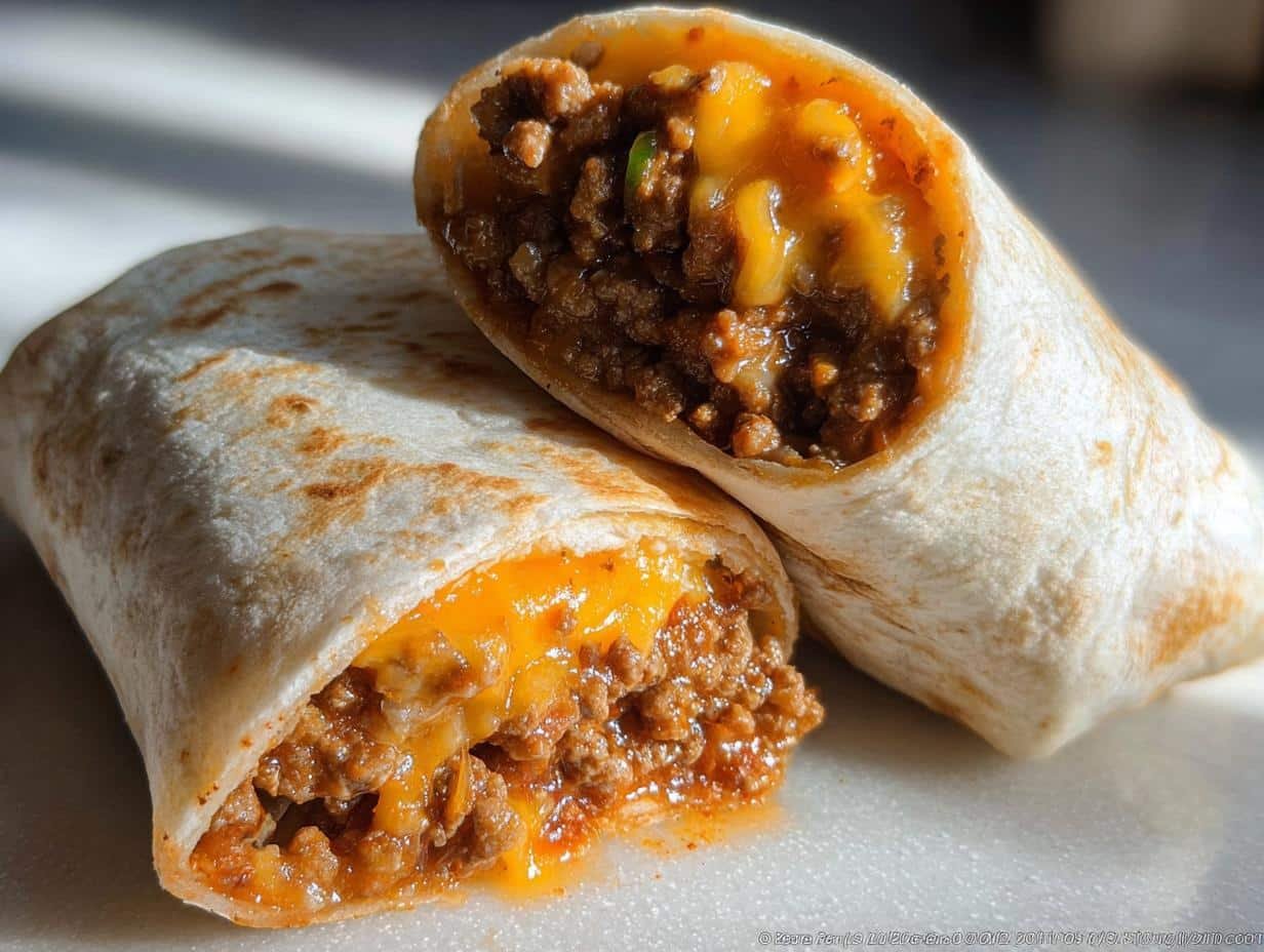 Beef Cheese Burritos