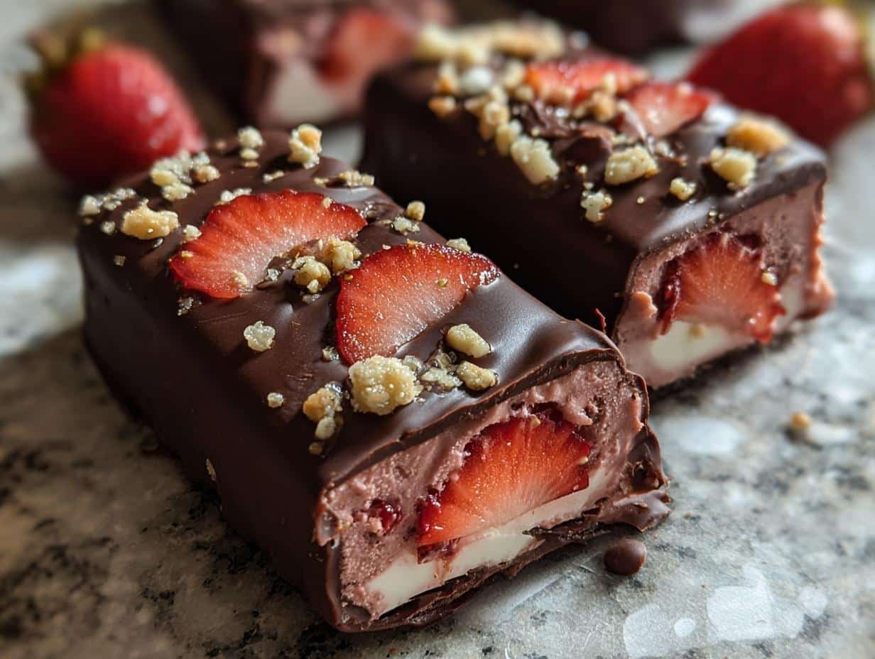 Chocolate Covered Strawberry Ice: Easy 2-Step Delight - Chocolate Covered Strawberry Ice - additional detail