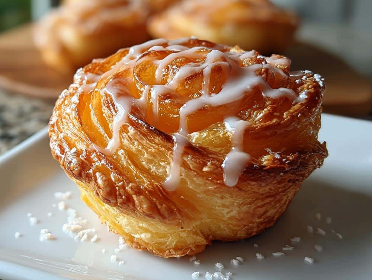 Peach Pie Cruffins