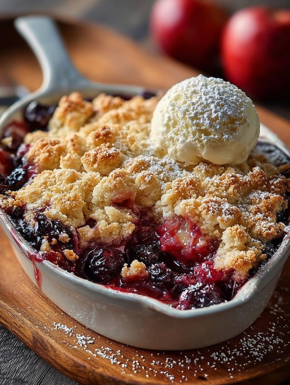 Irresistible Apple Boysenberry Cobbler Recipe - Apple Boysenberry Cobbler - main visual representation