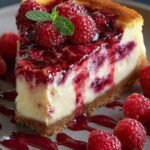 Baked Raspberry Cheesecake
