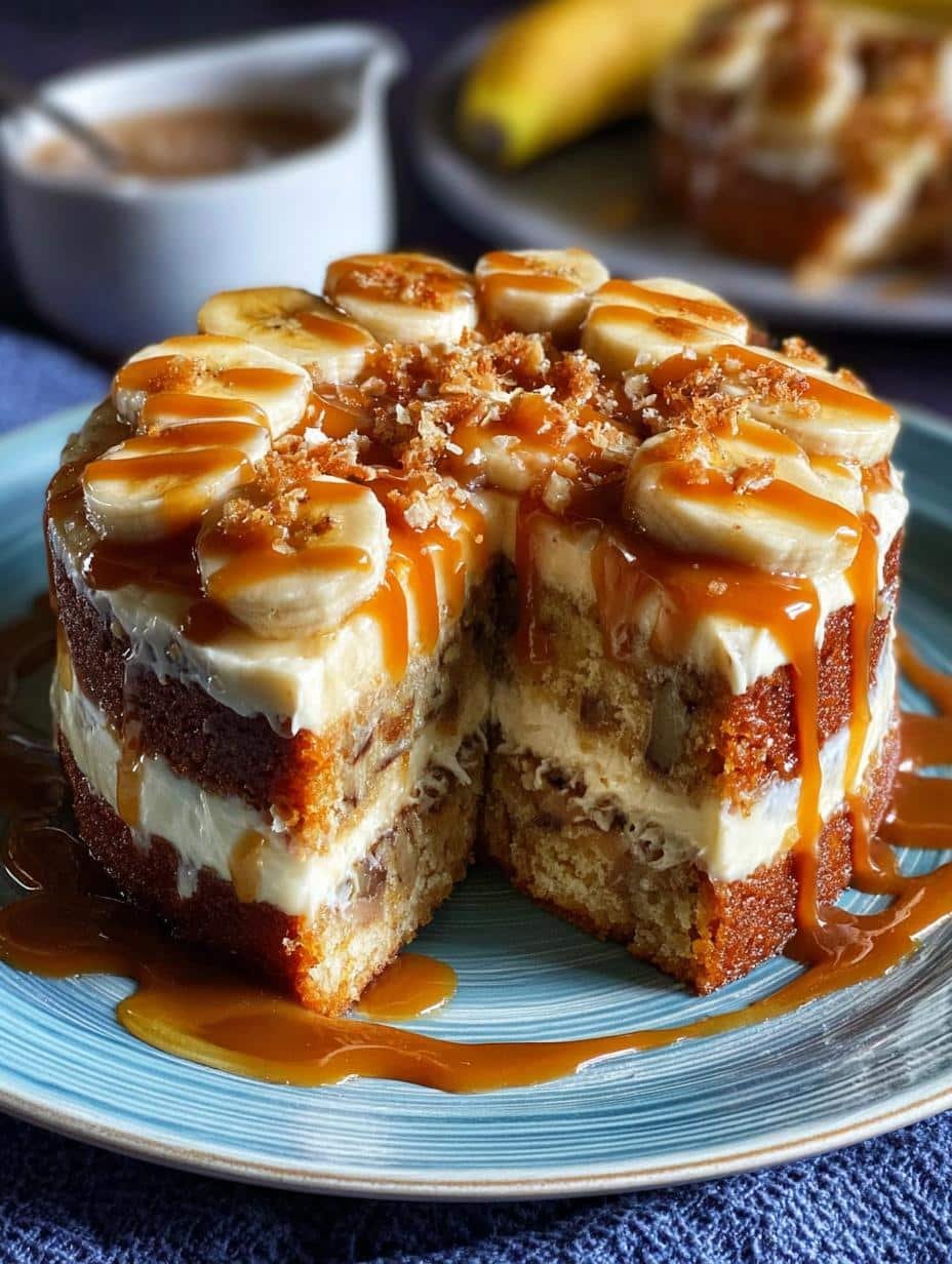 Banana Caramel Cake