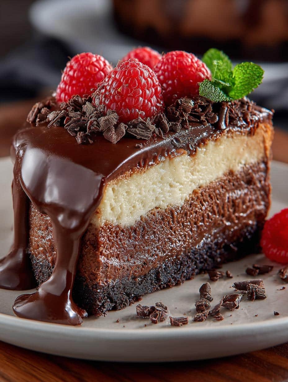 Chocolate Cheesecake Cake