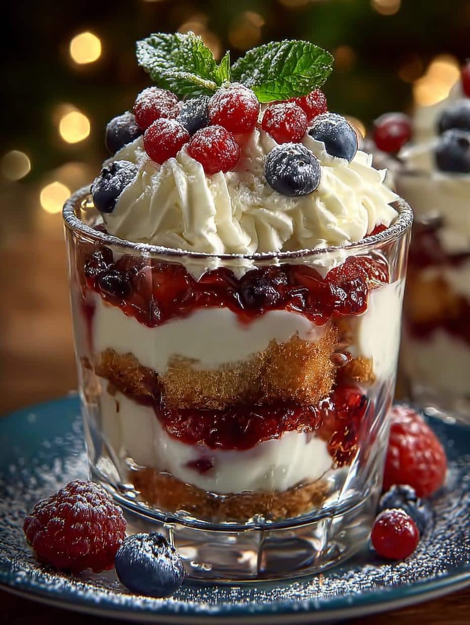 Creamy Christmas Trifle Parfait: A Decadent Holiday Delight - Creamy Christmas Trifle Parfait - main visual representation