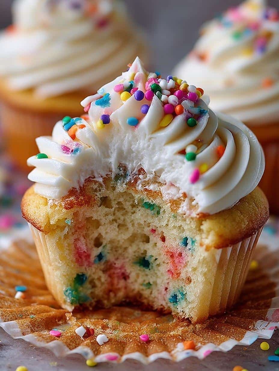 Delicious Funfetti Vanilla Cupcakes for Every Celebration - Funfetti Vanilla Cupcakes - additional detail