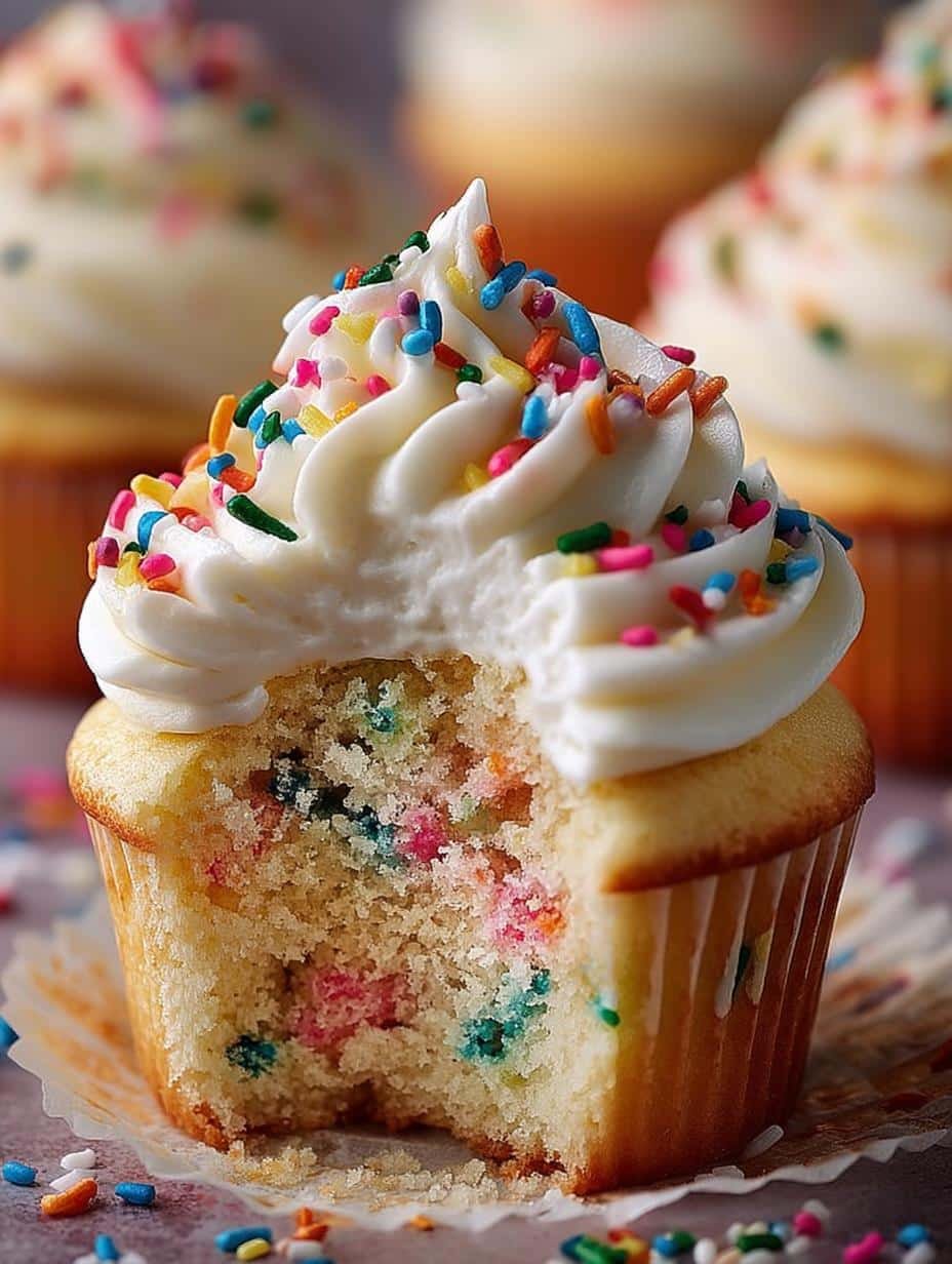 Funfetti Vanilla Cupcakes