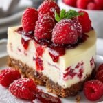 White Chocolate Raspberry Cheesecake