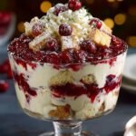 White Christmas Cranberry Trifle