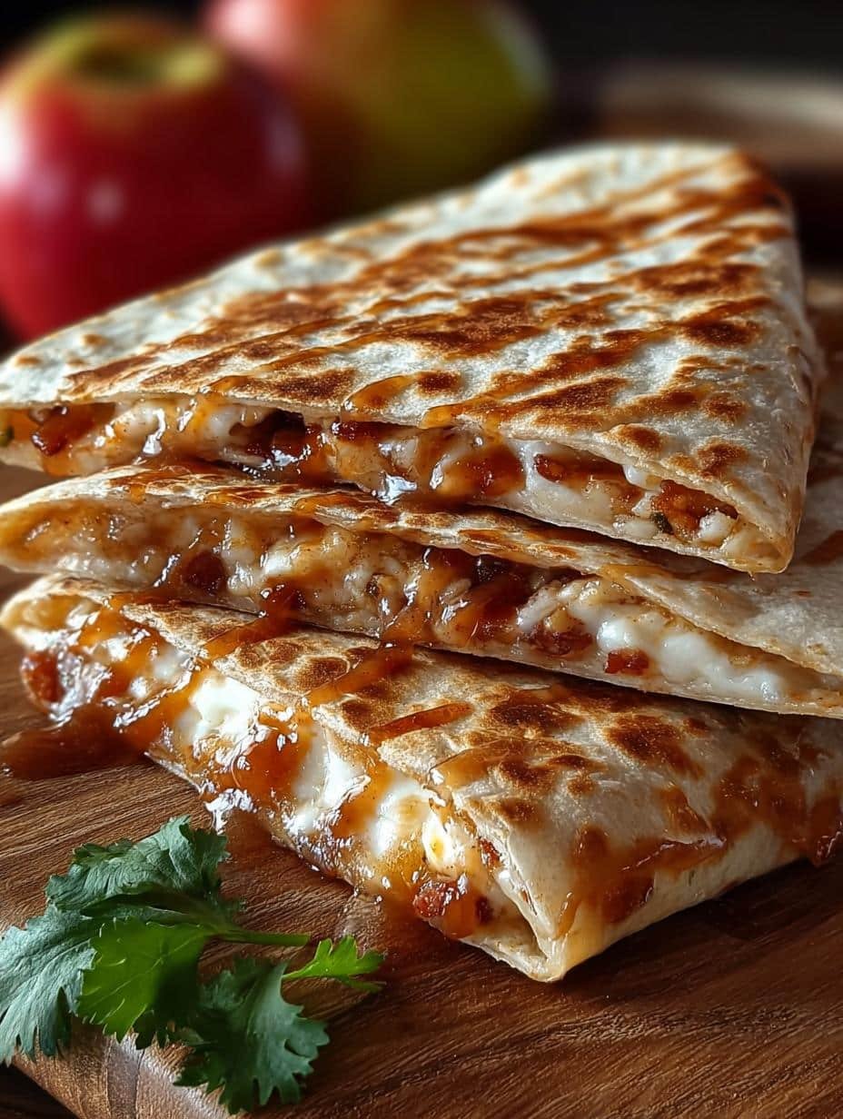 Apple Cinnamon Breakfast Quesadillas