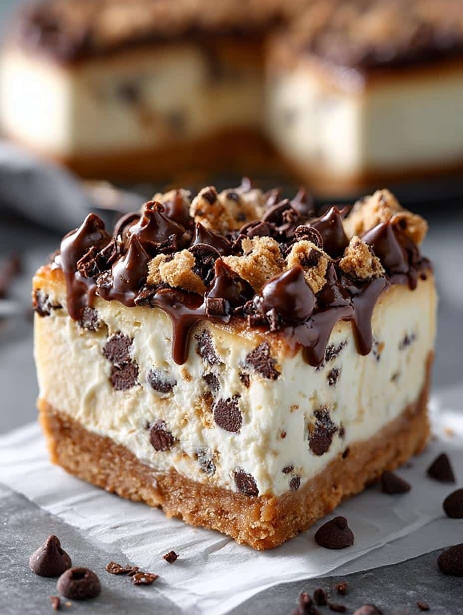 Bake Cookie Dough Cheesecake: 5 Irresistible Layers - Bake Cookie Dough Cheesecake - additional detail