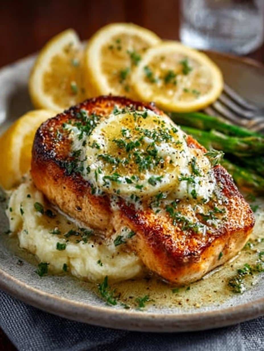 Baked Lemon Garlic Butter