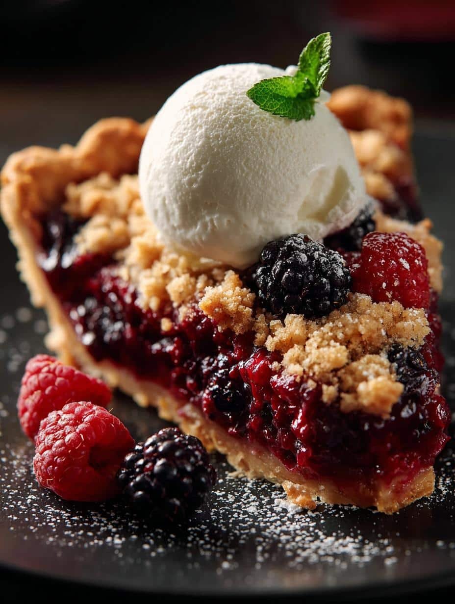 Berry Crumble Pie