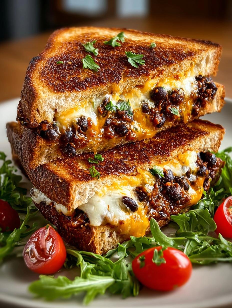 Black Bean Grilled Cheese