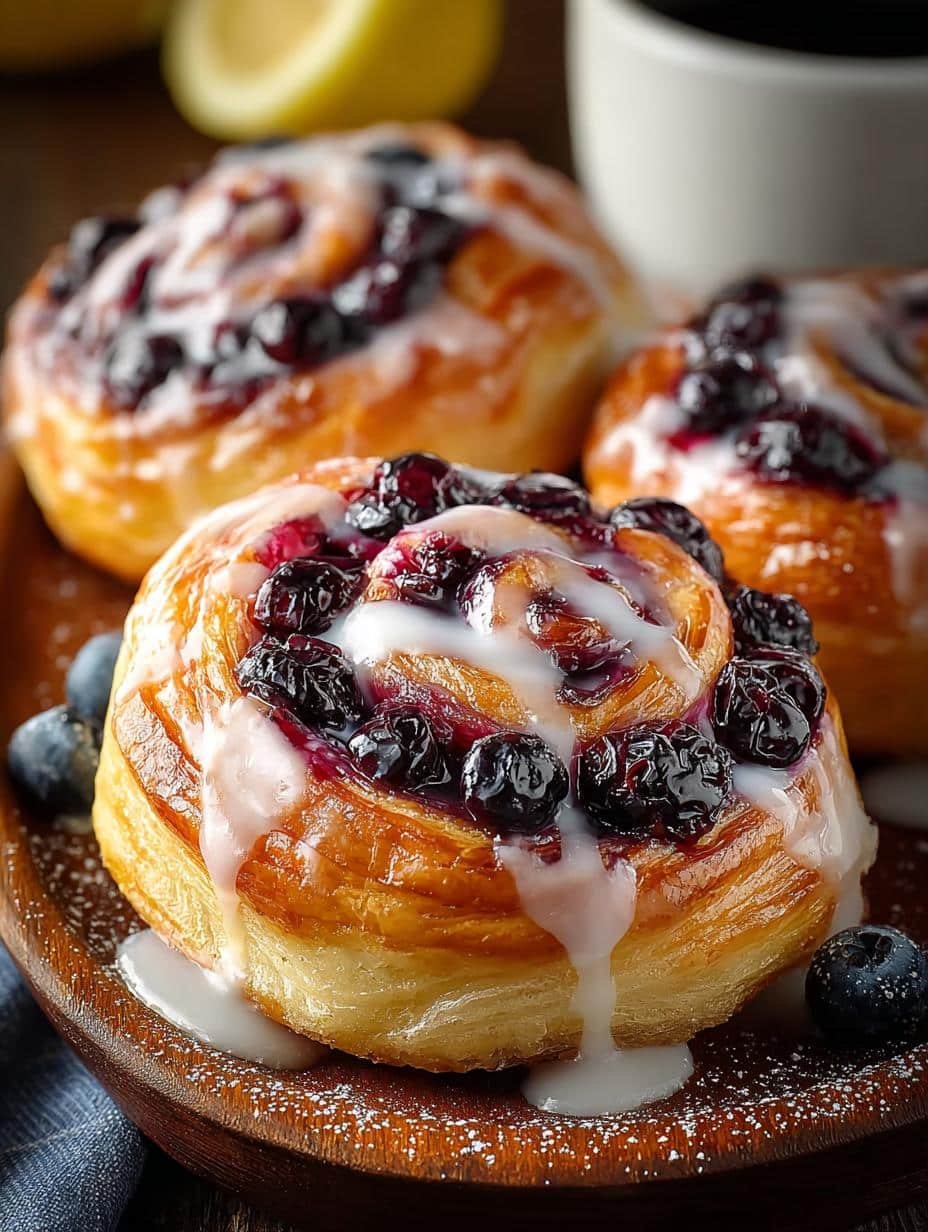 Delicious Blueberry Lemon Danish: A Sweet Delight - Blueberry Lemon Danish - main visual representation
