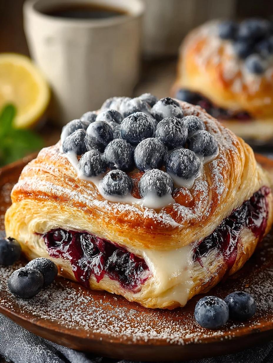 Delicious Blueberry Lemon Danish: A Sweet Delight 5 Delicious Blueberry Lemon Danish: A Sweet Delight - Blueberry Lemon Danish - additional detail