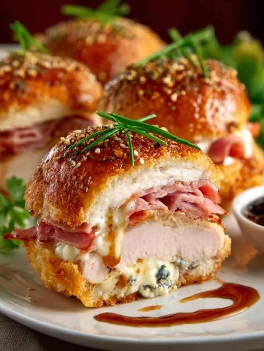 Chicken Ham Cordon Bleu: 12 Delicious Sliders to Enjoy - Chicken Ham Cordon Bleu - additional detail