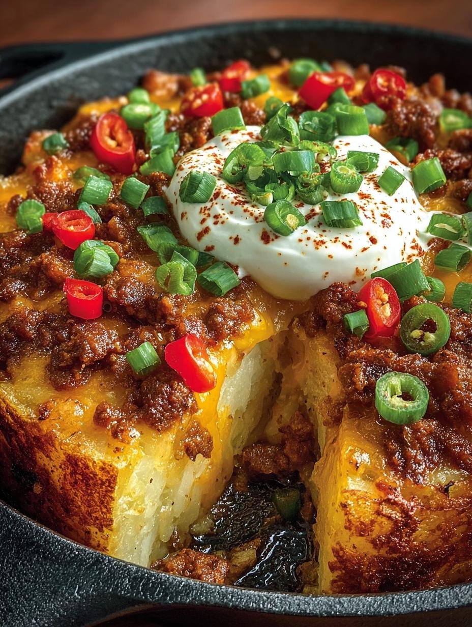 Chili Cheese Potato Skillet: 5 Simple Steps to Comfort - Chili Cheese Potato Skillet - main visual representation