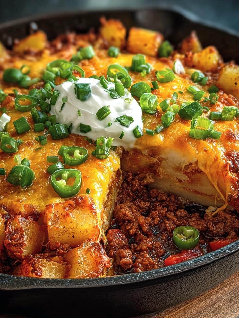 Chili Cheese Potato Skillet: 5 Simple Steps to Comfort - Chili Cheese Potato Skillet - additional detail