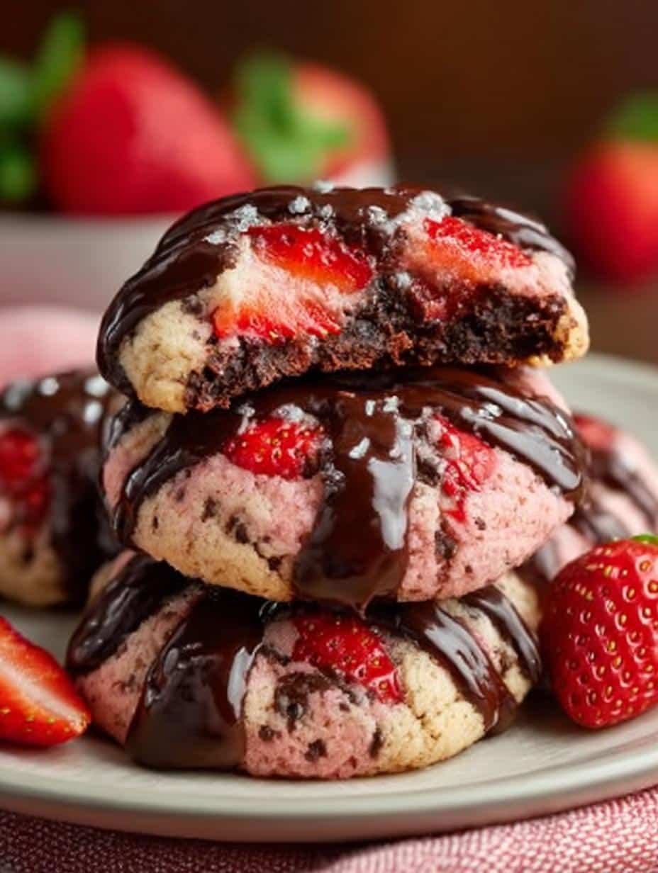 Chocolate Covered Strawberry Cookies: 5 Irresistible Treats - Chocolate Covered Strawberry Cookies - additional detail