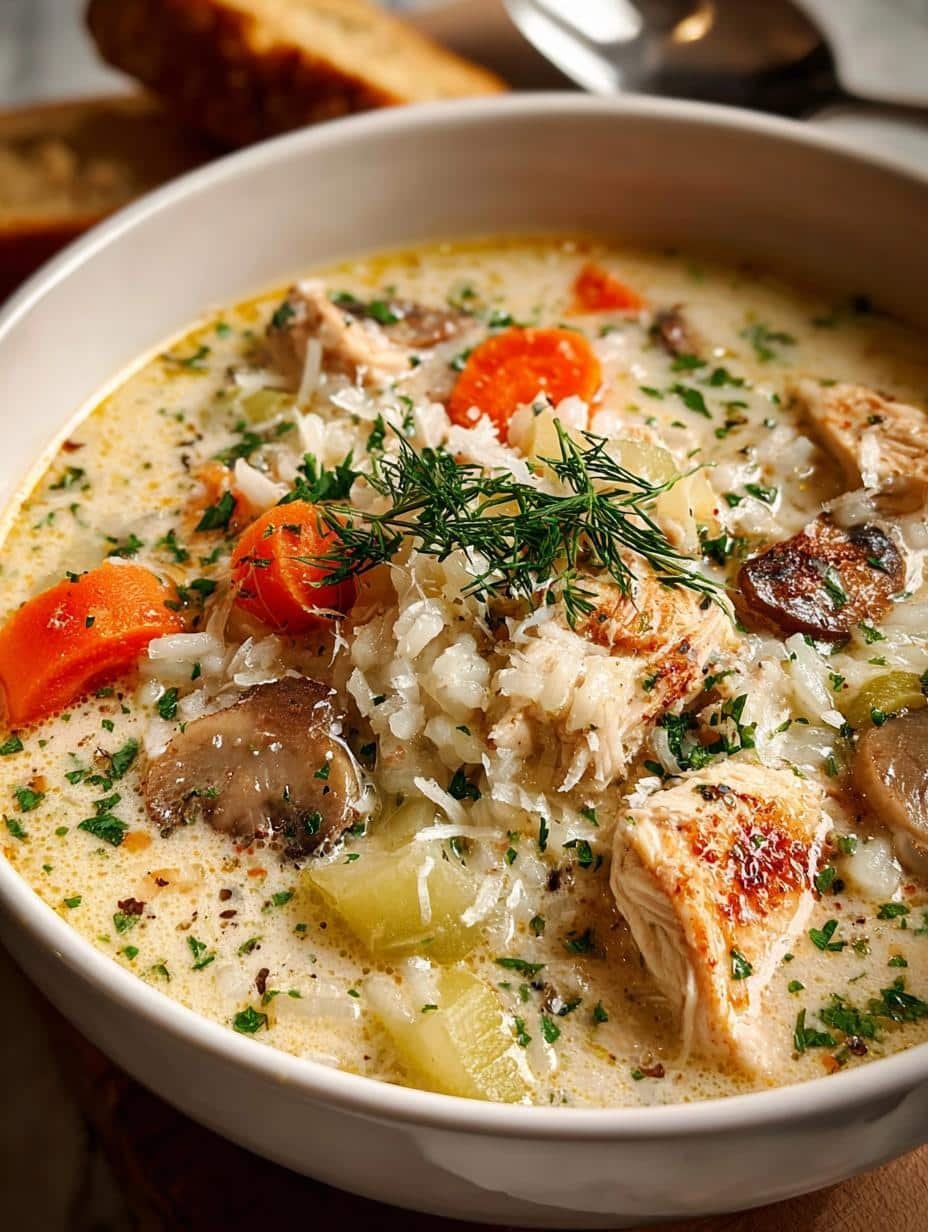 Creamy Chicken Rice Soup: 5 Steps to Pure Comfort - Creamy Chicken Rice Soup - additional detail