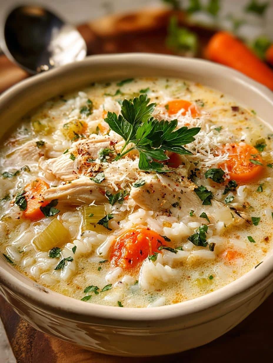 Creamy Chicken Rice Soup
