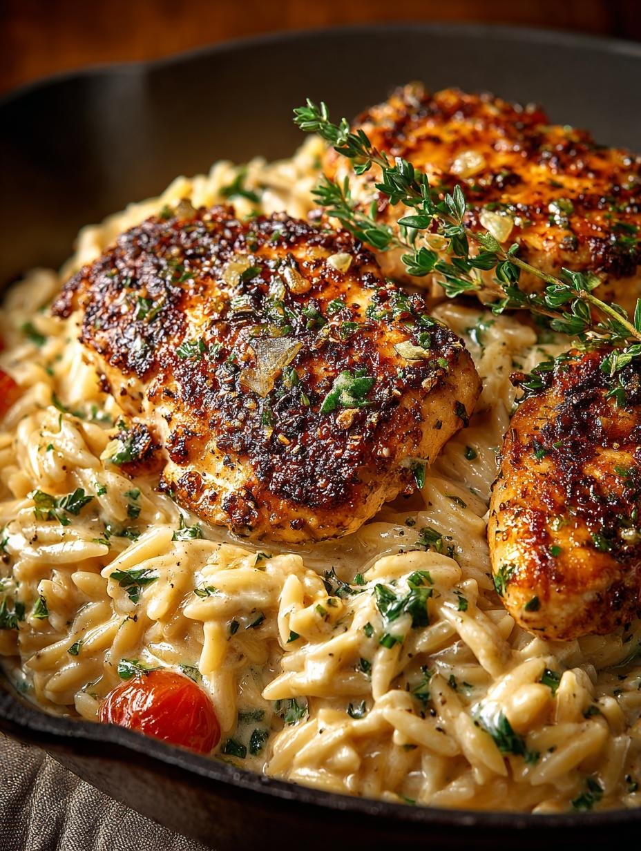 Creamy Parmesan Chicken Orzo
