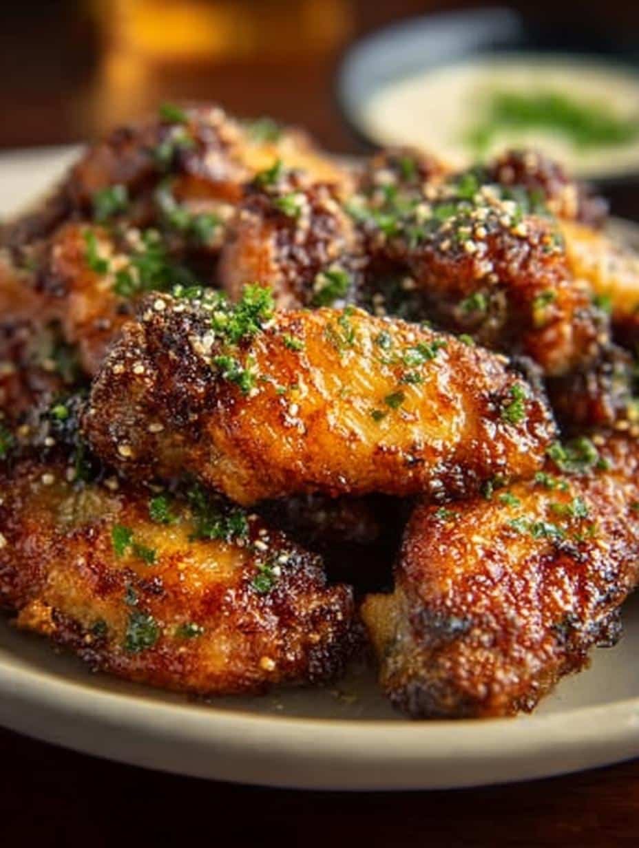 Crispy Garlic Parmesan Wings