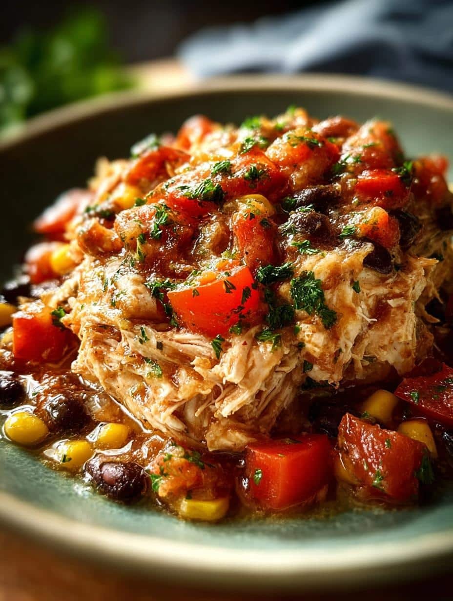 Crockpot Fiesta Chicken: 5 Star Family Favorite - Crockpot Fiesta Chicken - main visual representation