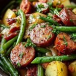 Crockpot Kielbasa Green Beans