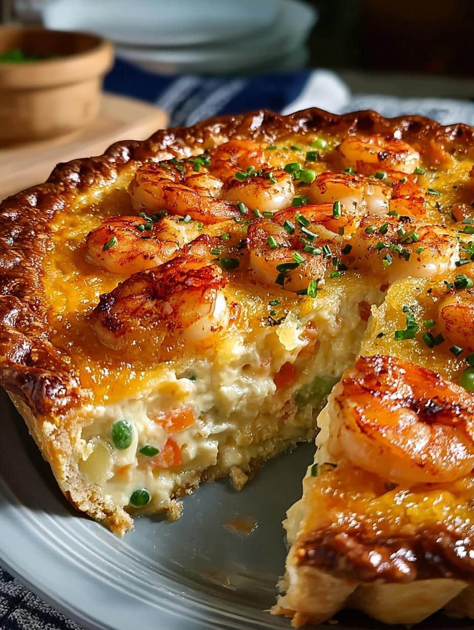 Florida Shrimp Cheddar Pie