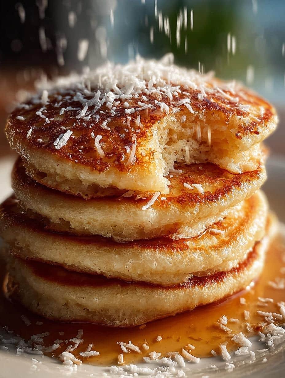 Fluffy Coconut Flour Pancakes: 5-Minute Delight - Fluffy Coconut Flour Pancakes - main visual representation