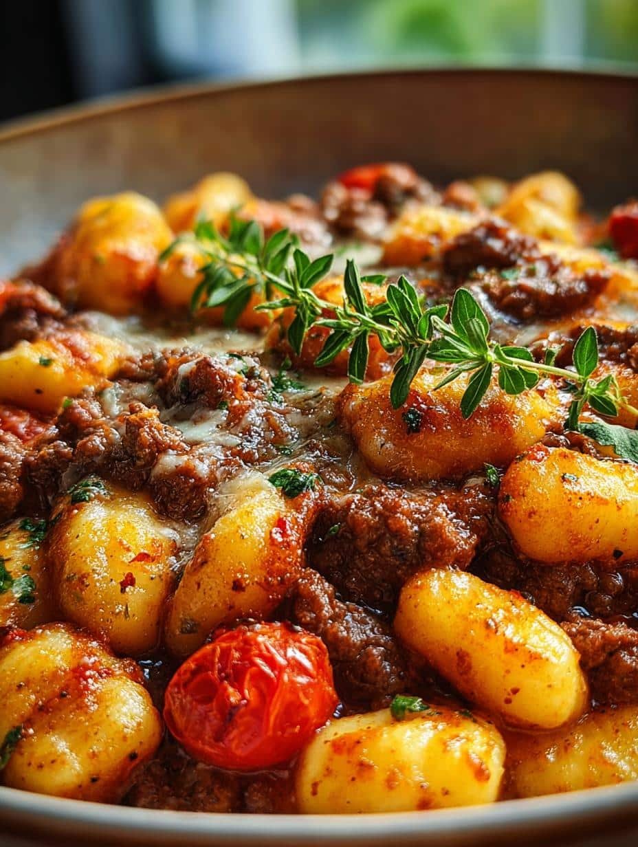 Ground Beef Gnocchi One-Pan Comfort Meal in 30 Minutes - Ground Beef Gnocchi One - main visual representation