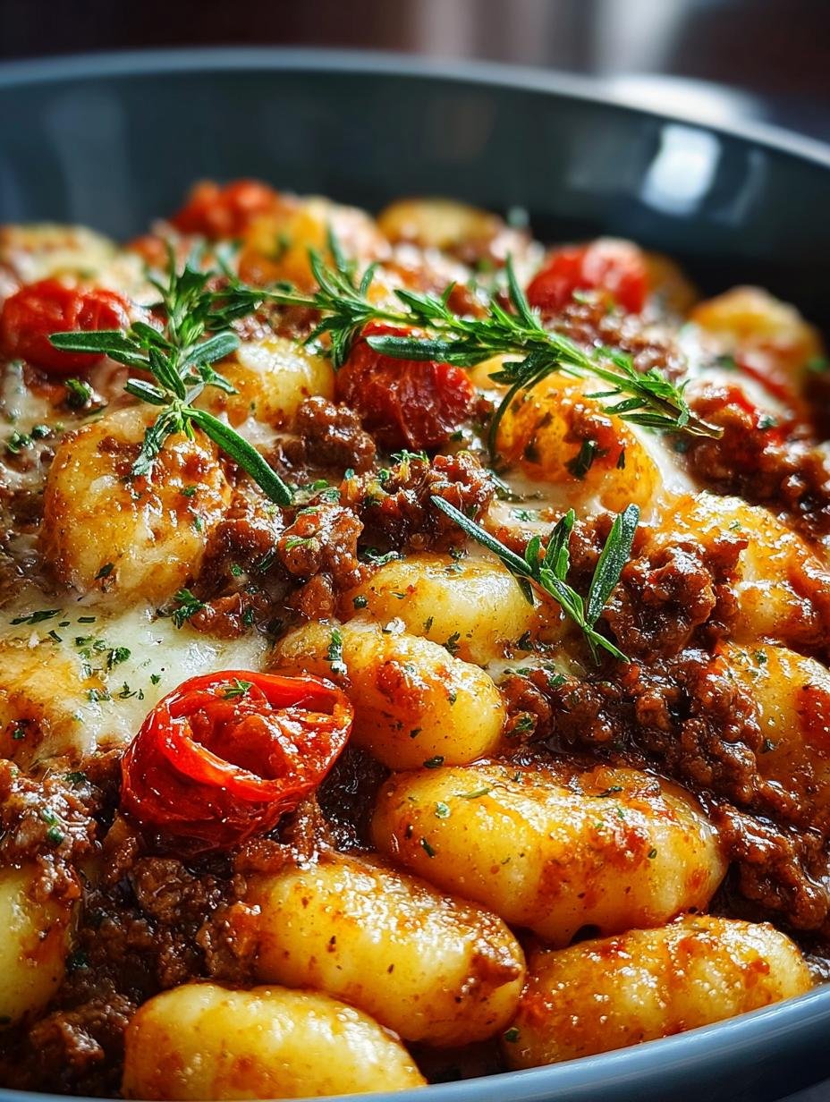 Ground Beef Gnocchi One