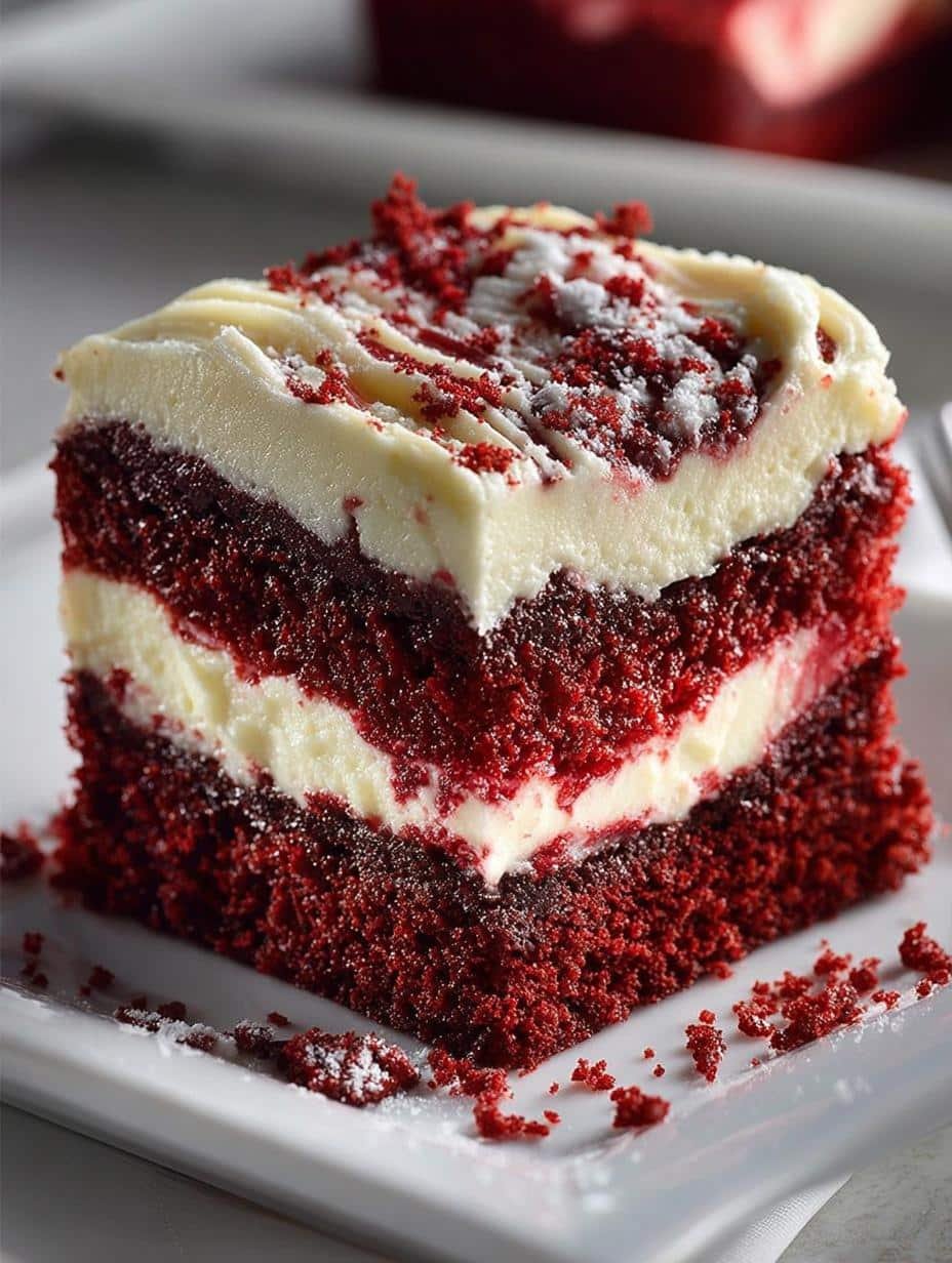 Irresistible Red Velvet Cream Cheese Brownies in 35 Minutes - Irresistible Red Velvet Cream - additional detail