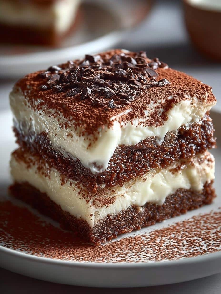 Irresistible Tiramisu Brownies with Rich Coffee Layers - Irresistible Tiramisu Brownies with - additional detail