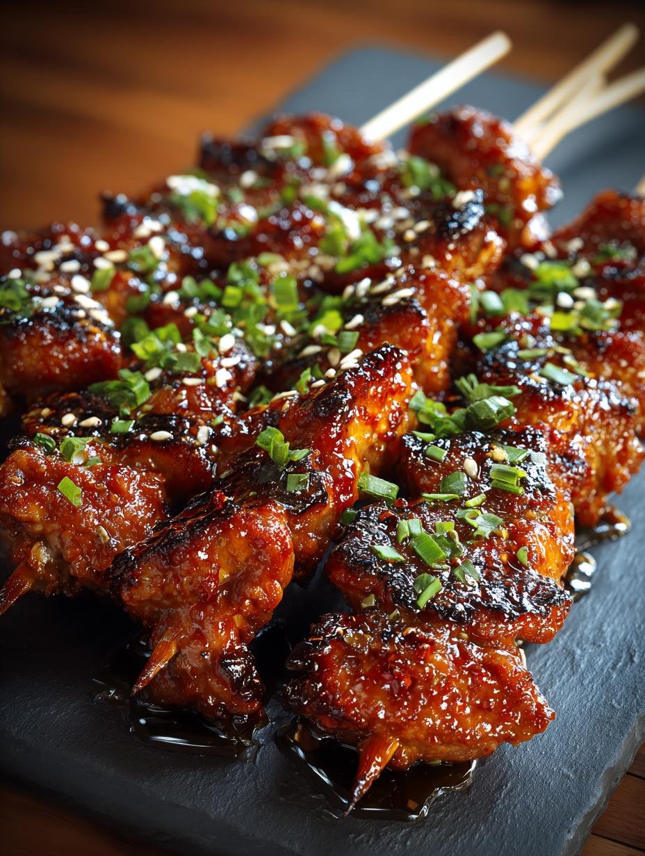 Korean Chicken Skewers