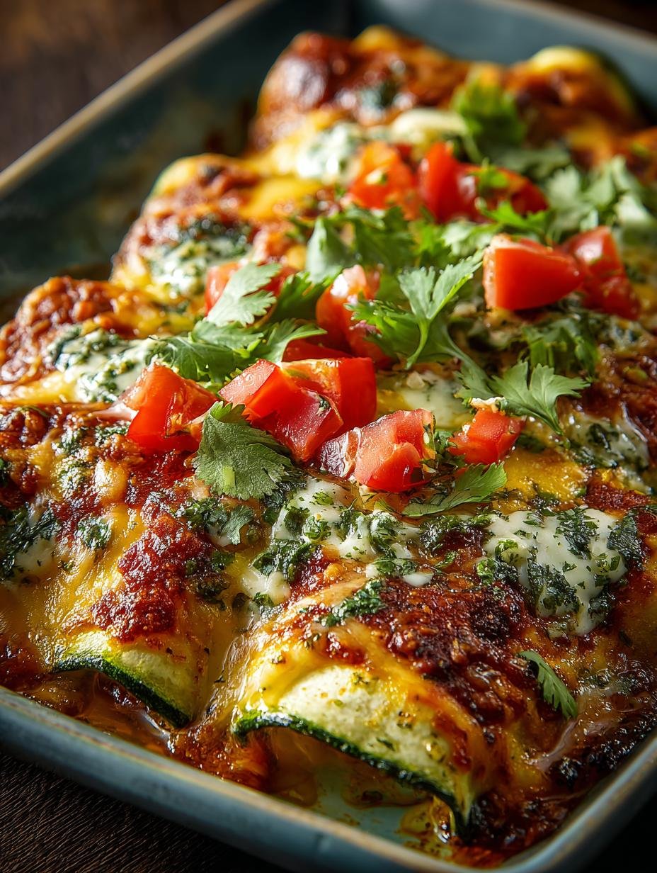 Low Carb Zucchini Enchiladas